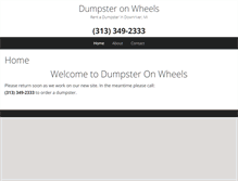 Tablet Screenshot of dumpsteronwheels.com